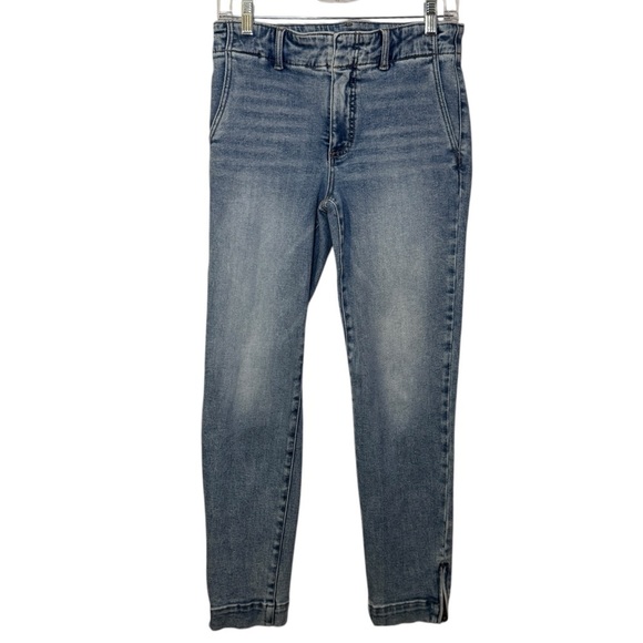 Kut from the Kloth Reese Straight leg zipper hem cropped jeans 4 L - Picture 1 of 15